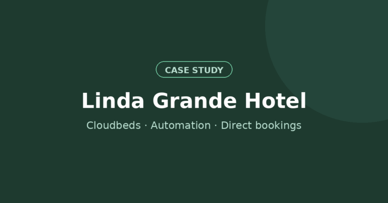 Linda Grande Hotel case study: Cloudbeds, automation and direct bookings