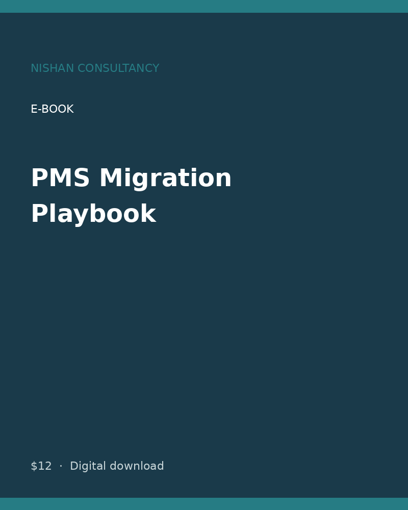 PMS Migration Playbook e-book cover